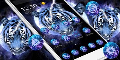 Lightning Blue Tiger Theme screenshot 3