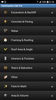 Construction Calculator Pro پوسٹر