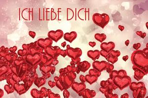 Romantische Schöne Liebessprüche - ich liebe dich poster