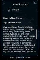 Moon Horoscope Deluxe اسکرین شاٹ 3