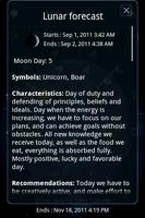 Moon Horoscope Deluxe اسکرین شاٹ 1