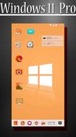 Windows 11 Pro Launcher & desktop launcher Cartaz