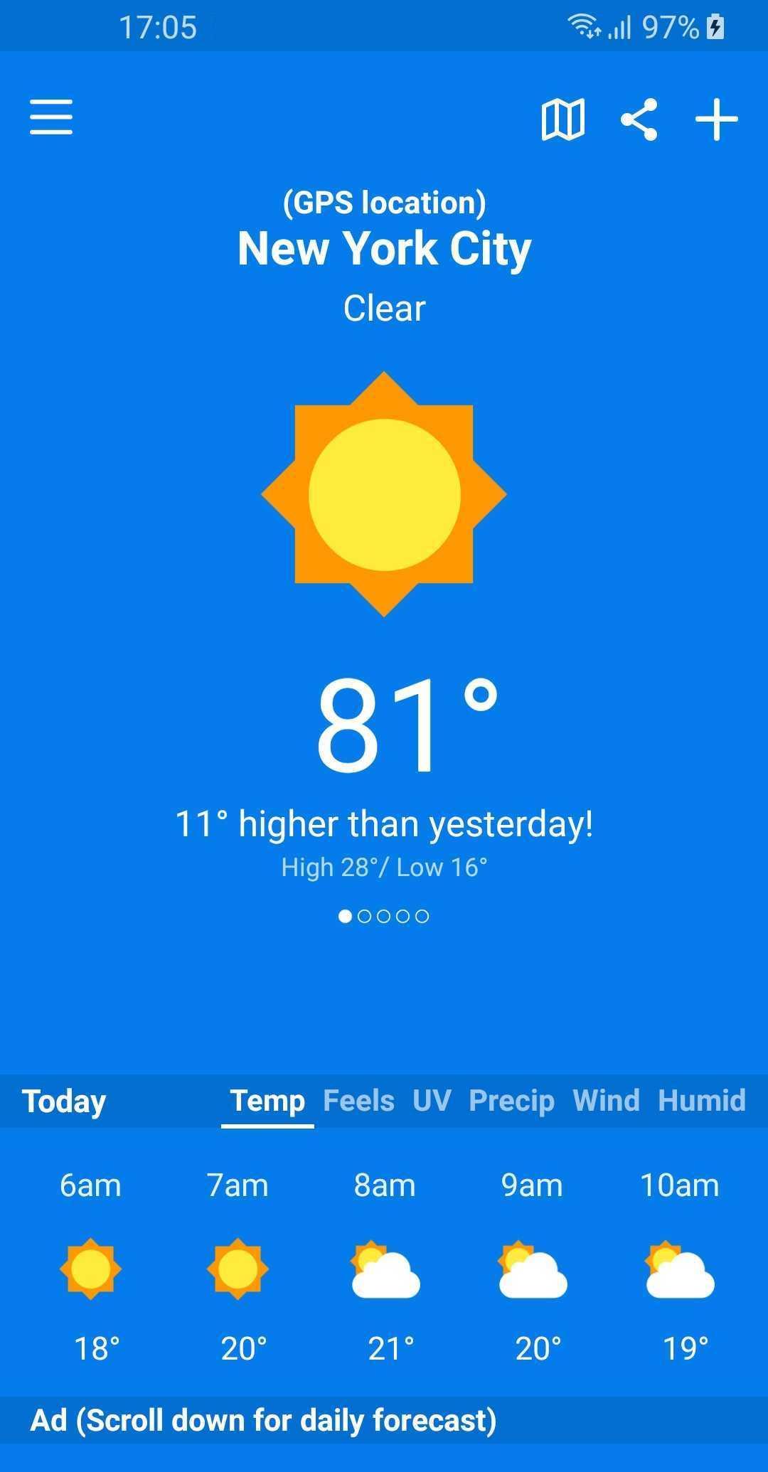 Weather Sky: Weather Tomorrow APK للاندرويد تنزيل