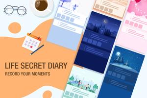 Life Secret Diary with Fingerprint Lock Poster