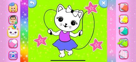 Like Nastya Coloring Book captura de pantalla 1