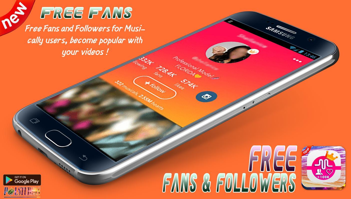 Free Fans Followers - Fans and Likes for Musically স্ক্রিনশট 3.