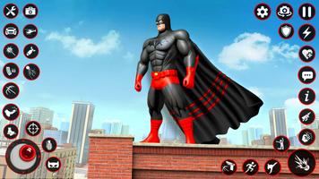 Bat Hero Dark Crime City Game poster