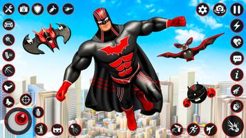 Bat Hero Dark Crime City Game capture d'écran 1