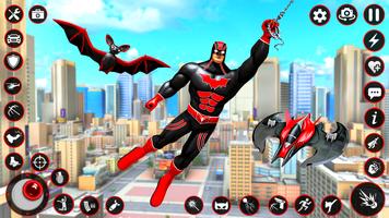 Bat Hero Dark Crime City Game screenshot 2