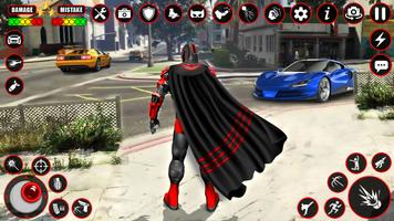 Bat Hero Dark Crime City Game captura de pantalla 3