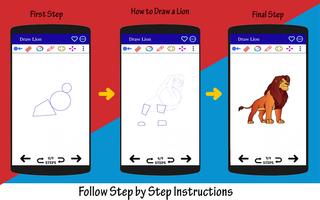 How to Draw Lion اسکرین شاٹ 1