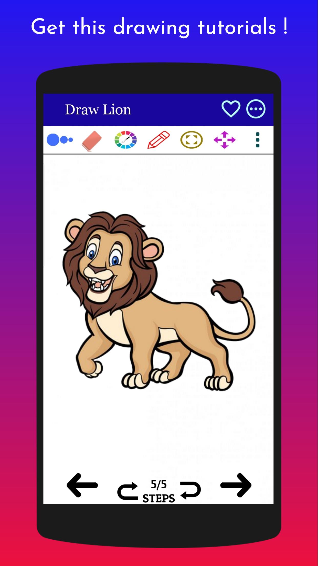 Descarga de APK de Cómo dibujar un león fácil para Android