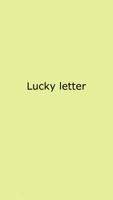 Lucky letter Affiche