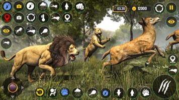 Lion King Animal Sim Lion Game Cartaz
