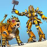 Lion Robot Car: Futuristic Robot Transformation иконка