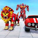 Lion Robot Transform Car War sim:Super Robot Games APK
