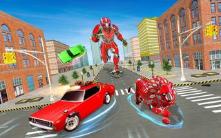 Lion Robot Transform Car War sim:Super Robot Games capture d'écran 2