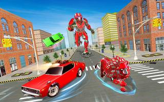 Lion Robot Transform Car War sim:Super Robot Games screenshot 2