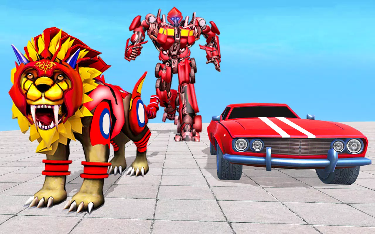 Lion Robot Transform Car War sim:Super Robot Games APK pour Android  Télécharger