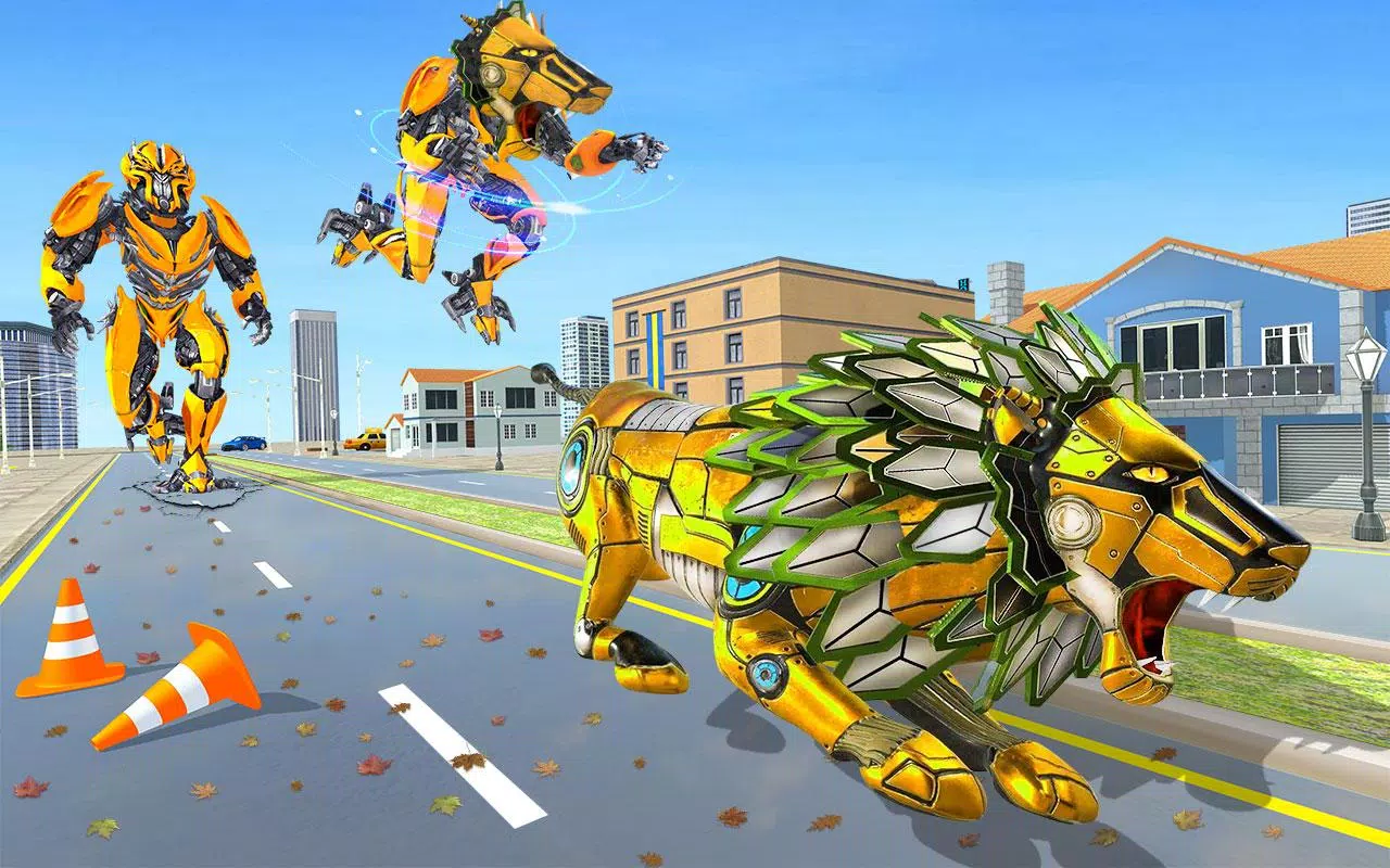 Tải xuống APK Lion Robot Transform Car War sim:Super Robot Games cho Android Tải xuống APK Lion Robot Transform Car War sim:Super Robot Games cho Android