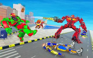 Lion Robot Transform Car War sim:Super Robot Games screenshot 3