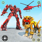 Lion Robot Police Car Games-icoon