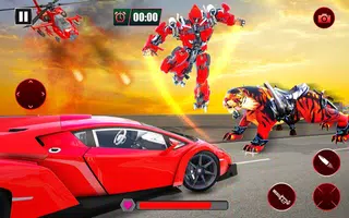 Lion Transform Robot Shooting screenshot 6