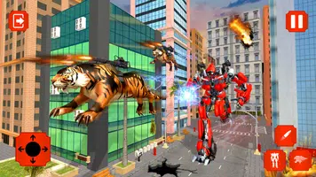 Lion Transform Robot Shooting screenshot 1