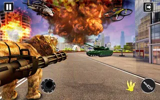 Lion Transform Robot Shooting screenshot 5