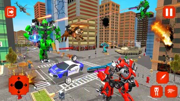 Lion Transform Robot Shooting screenshot 2