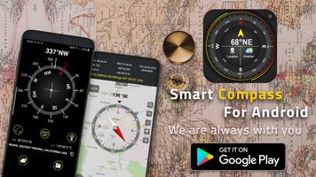 Digital Compass for Android Affiche