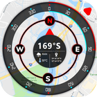 GPS compass map for Android icône