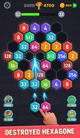Merge Hexa Puzzle 3D 2048 Game Screenshot 1