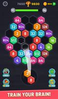 Merge Hexa Puzzle 3D 2048 Game Screenshot 3