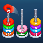 2048 Hoop Stack -Number puzzle icône