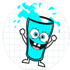 Sponge Happy Glass icono