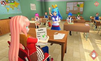 Cô Gái Virtual Anime Trường ảnh chụp màn hình 3