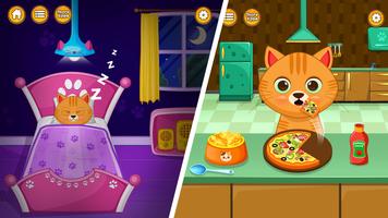 Virtual cuidados com gato Cartaz