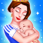 Cute princess babyshower icône