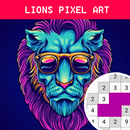 Lion Pixel Coloring Number APK