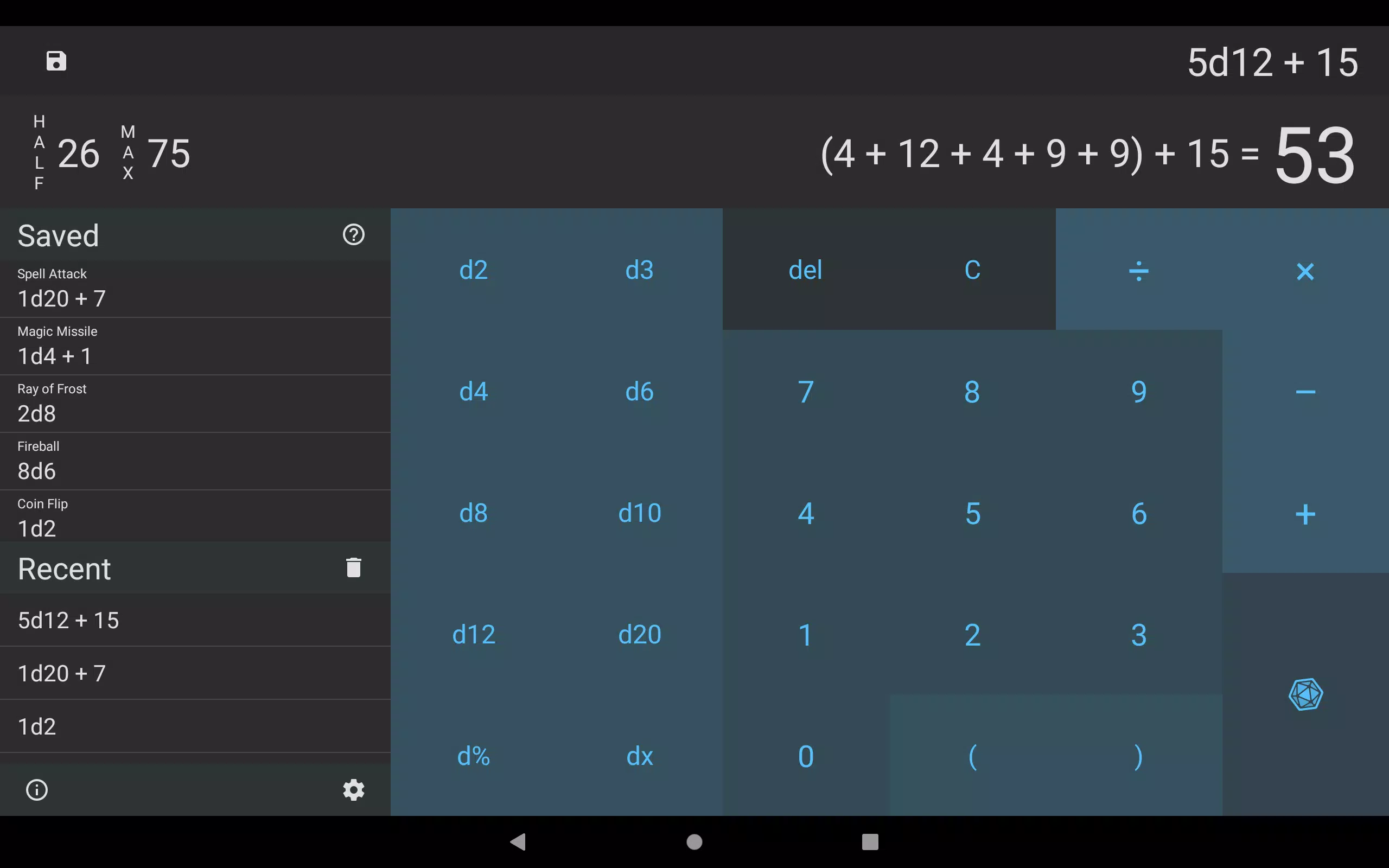 d20 Calculator APK for Android Download