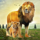 Jeux de simulateur de lion 3d icône