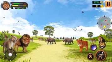 Lion Family Simulator Game 3d screenshot 1