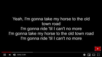 Songs Old Town Road ft Billy Ray Cyrus 截图 1