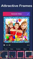 Birthday Video Maker - Free Bi Ekran Görüntüsü 1