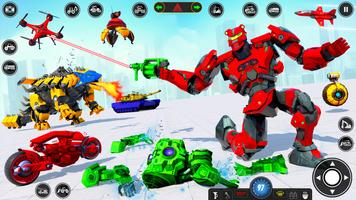 Jet Robot Car Transform Game screenshot 1