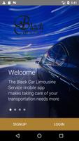 Black Car Limousine Service Affiche