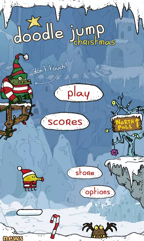 Doodle Jump Christmas Gameplay 1.0.3 (2013) 