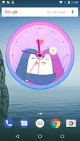 3D Cute Pink Analog Clock poster