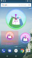3D Cute Pink Analog Clock screenshot 2